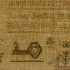 Antique Sampler 1849 by Jane Joslin - 3142064