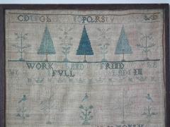 Antique Sampler Silkwork Band Sampler circa 1740 - 1803737