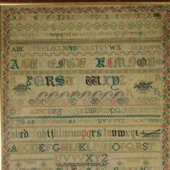 Antique Sampler c 1850 by Elizabeth Carter Sussex - 4659419