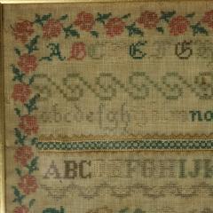 Antique Sampler c 1850 by Elizabeth Carter Sussex - 4659421
