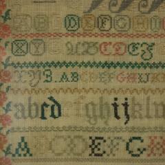 Antique Sampler c 1850 by Elizabeth Carter Sussex - 4659423