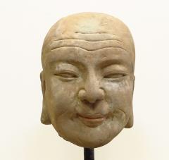 Antique Sandstone Buddhist Head - 3025292