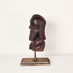 Antique Santos Head Possibly Spanish Colonial 19th century or earlier - 4392244