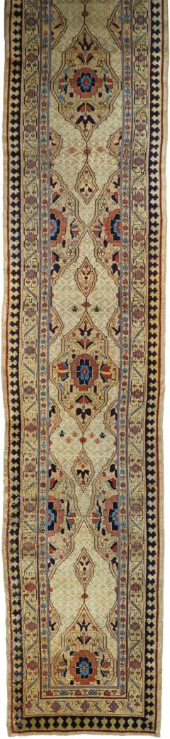 Antique Sarab Runner 3 5 x 17 9  - 4327797