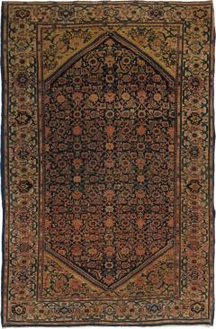 Antique Sarouk Rug 3 5 x 4 11  - 4538550
