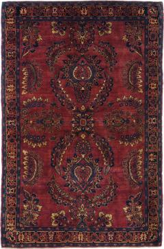 Antique Sarouk Rug 4 1 x 6 5  - 4406189