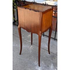 Antique Satinwood Inlaid Nightstand Dressing Side Table - 4239746