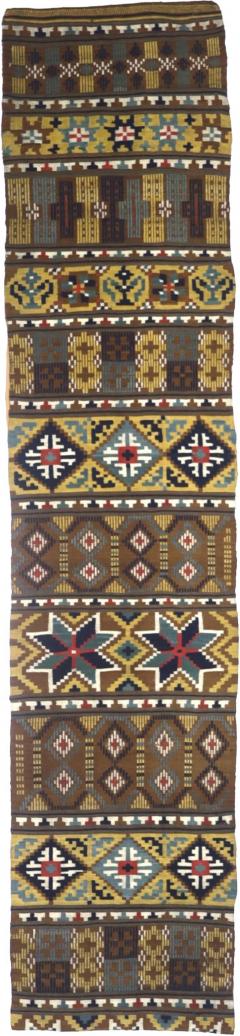 Antique Scandinavian Textile Kilim Rug 1 10 x 8 3  - 4553442