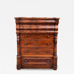 Antique Scottish Flame Mahogany Regency Chest of Drawers C 1810 - 3541235