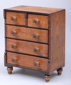 Antique Scottish Miniature Pine Chest Circa 1850 - 1701815