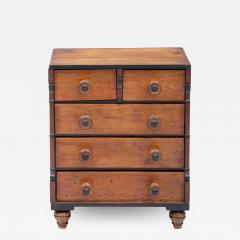 Antique Scottish Miniature Pine Chest Circa 1850 - 1703290