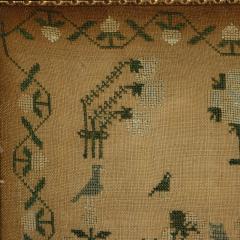 Antique Scottish Sampler c 1840 by Helen Smith - 4604776