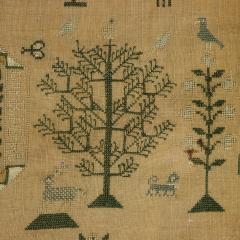 Antique Scottish Sampler c 1840 by Helen Smith - 4604781