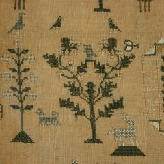 Antique Scottish Sampler c 1840 by Helen Smith - 4604782