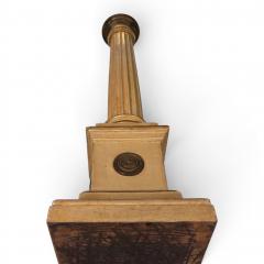 Antique Sculptural Wooden Church Candlestick 1860 - 4741975