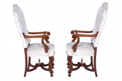 Antique Set of Six Upholstered Dining Chairs in Revival Style France 1920s - 1875149