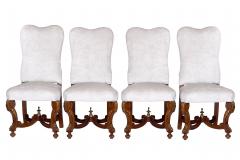 Antique Set of Six Upholstered Dining Chairs in Revival Style France 1920s - 1875152