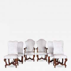 Antique Set of Six Upholstered Dining Chairs in Revival Style France 1920s - 2083928