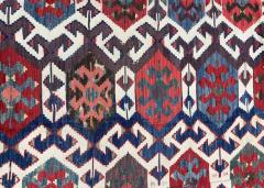 Antique Shahsavan Kilim Rug Large and unusual c 1900s AS IS - 3971400