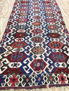 Antique Shahsavan Kilim Rug Large and unusual c 1900s AS IS - 3971436