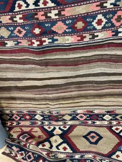 Antique Shahsavan Kilim Rug Mafrash c 1900s - 3973635