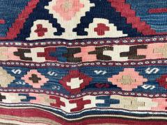 Antique Shahsavan Kilim Rug Mafrash c 1900s - 3973642