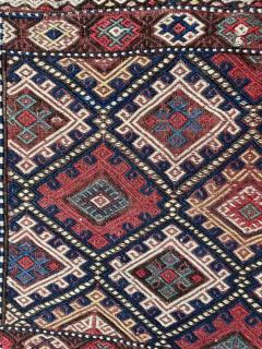 Antique Shahsavan Soumak Kilim Rug c 1900s - 3971959