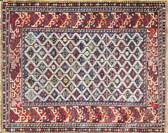 Antique Shirvan Kuba Caucasian Rug 33 x 42  - 3967597