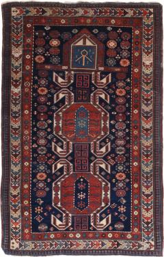 Antique Shirvan Rug 3 6 x 5 5  - 4458665
