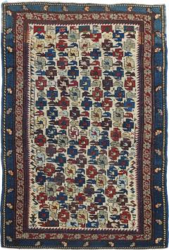 Antique Shirvan Rug 34 x 53 - 4355895