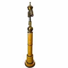 Antique Sienna Marble Column Form Table Lamp - 4107606