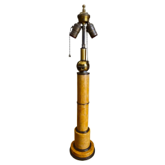 Antique Sienna Marble Column Form Table Lamp - 4107614