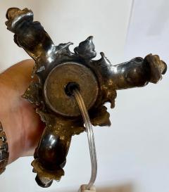 Antique Silver Candlestick Table Lamp - 1922147
