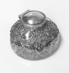 Antique Silver Inkwell Paperweight Birmingham 1900 H Matthews - 1075967
