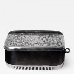 Antique Silver Puzzle Vesta Match Box Case Birmingham 1898 Joseph Gloster - 1056256