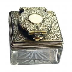 Antique Silver travelling Inkwell London 1839 - 4018351