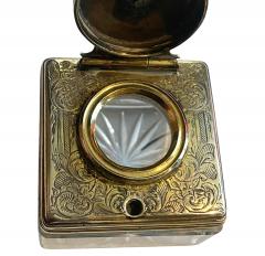 Antique Silver travelling Inkwell London 1839 - 4018353