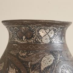 Antique Small Pyriform Shaped Bidri Vase - 4608909