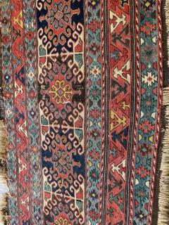 Antique Soumak Caucasian Kilim Rug Bag c 1870 AS IS - 3973551