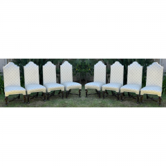 Antique Spanish Colonial Dining Chairs Set of 8 - 2713518