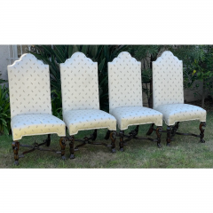 Antique Spanish Colonial Dining Chairs Set of 8 - 2713523