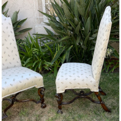 Antique Spanish Colonial Dining Chairs Set of 8 - 2713537