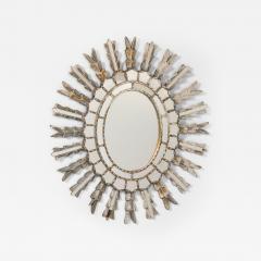 Antique Spanish Colonial Oval Mirror - 2912914