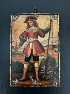 Antique Spanish Colonial Painting Cuzco School - 413867