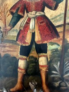 Antique Spanish Colonial Painting Cuzco School - 413868