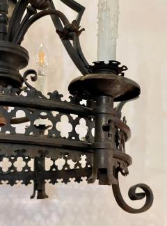 Antique Spanish Colonial Wrought Iron Chandelier - 2473945