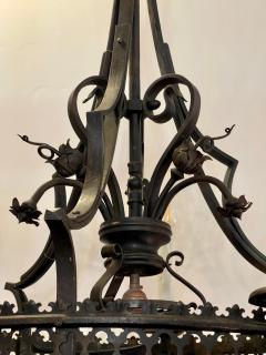 Antique Spanish Colonial Wrought Iron Chandelier - 2473947