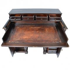 Antique Spanish Walnut Roll Slide Top Desk - 163856