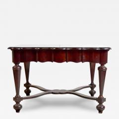 Antique Square Center Table Amboina and Walnut Wood Dutch 19th Century - 3571868