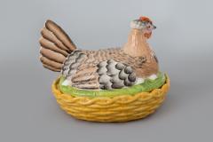 Antique Staffordshire Hen on Nest Circa 1870 - 821341